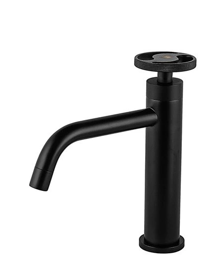 ברז פרח מים קרים שחור מט 8339B