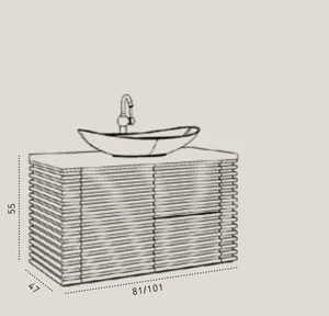 ארון אמבטיה תלוי פאלמס בוצ''ר עץ