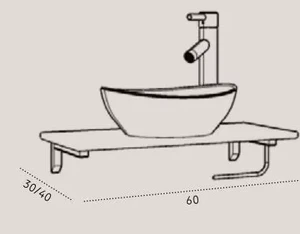 סט תליה טופז 60/30-60/40
