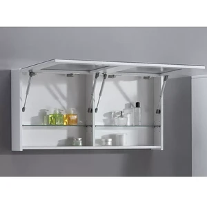 מראה קלפה קריסטלית בסיס לבן