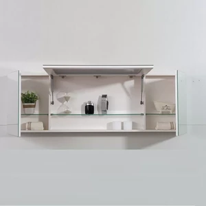 מראה קלפה קריסטלית בסיס לבן