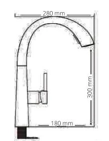 ברז מטבח ENTERPRISE לבן מט