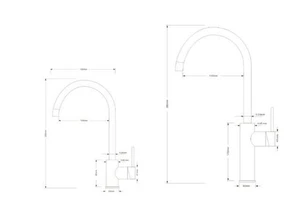 ברז גבוה ניקל מוברש JULIET