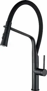 ברז מטבח קנט נשלף - שחור מט