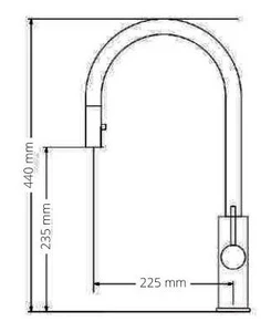 ברז מטבח דלתא ניקל מט