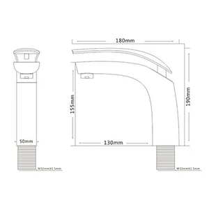 ברז LEXUS גבוה - זהב מט