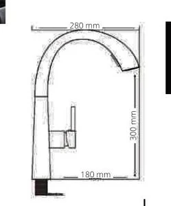 ברז מטבח ENTERPRISE ניקל