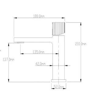 ברז אמבט נמוך ווג ניקל