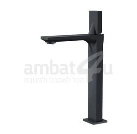 ברז אמבטיה גבוה טיפאני - שחור מט
