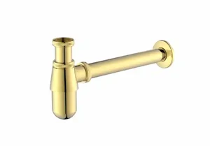 סיפון עגול זהב מבריק