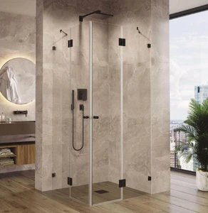 מקלחון פינתי 2 קבועים 2 דלתות - סנית SANIT