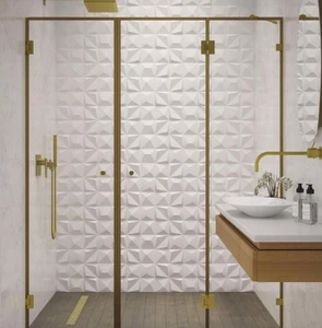 מקלחון חזית קבוע + 2 דלתות לומה LUMA