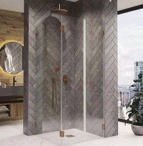 מקלחון פינתי קבוע + 2 דלתות ביאנקו BYANCO