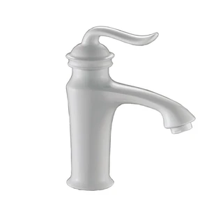 ברז אמבט ענתיק לבן מט קצר