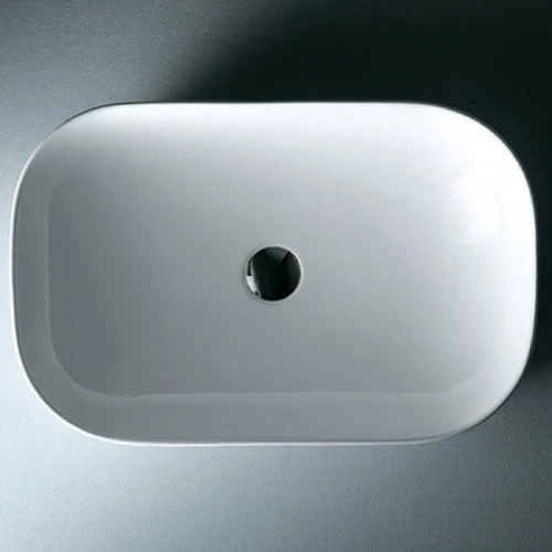 כיור מונח לבן דפנות דקות